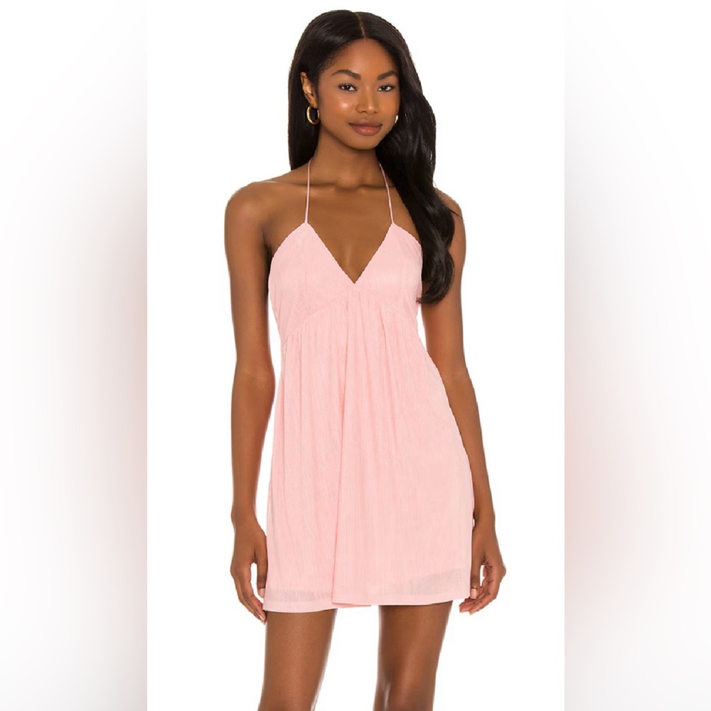 Revolve Superdown Margo Halter Cocktail Formal Shift Dress Size M 6 8